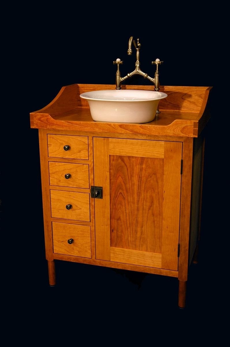 Best way to finish a Cherry vanity for a bathroom. | Woodworking Talk