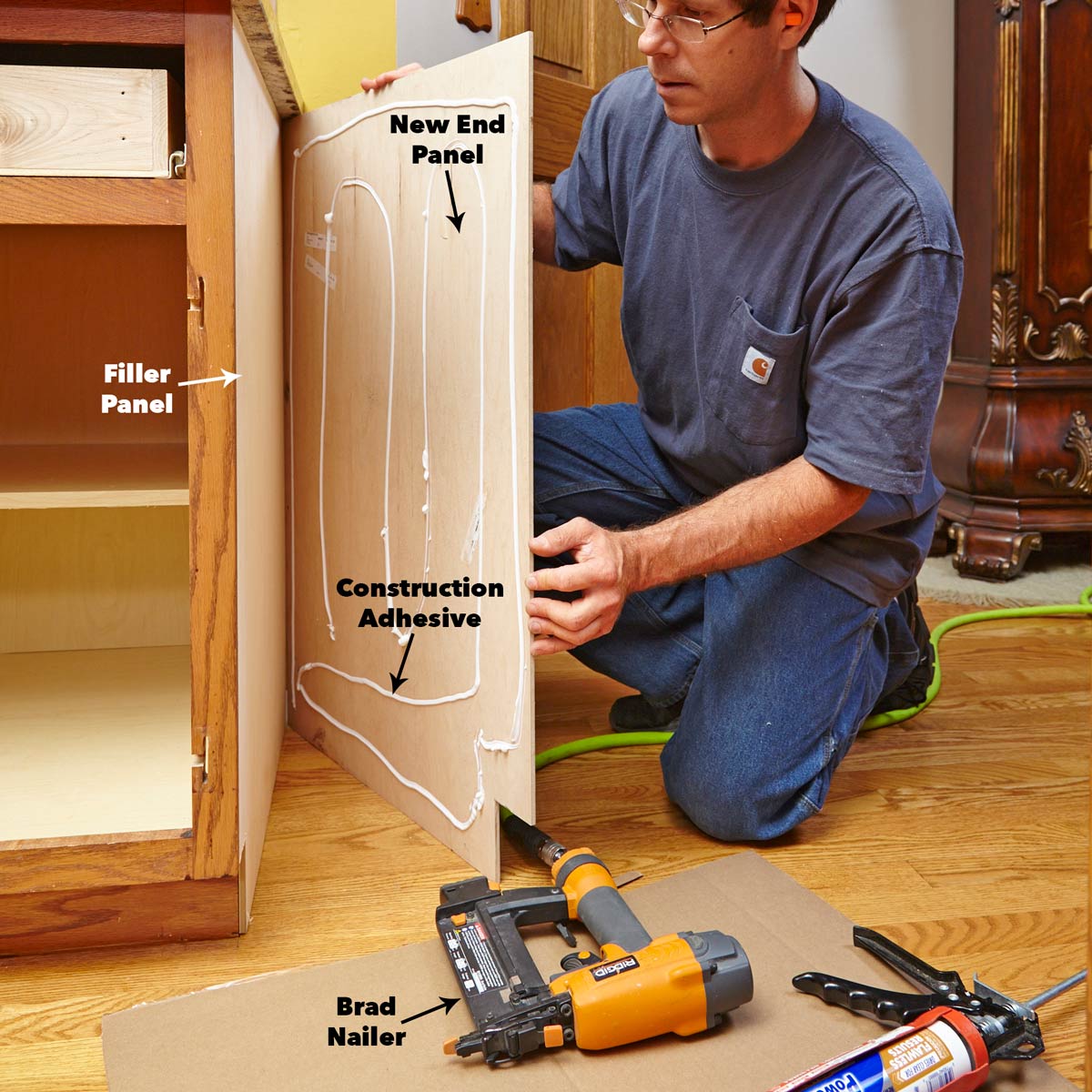 Attaching veneer panel to cabinet side | Woodworking Talk