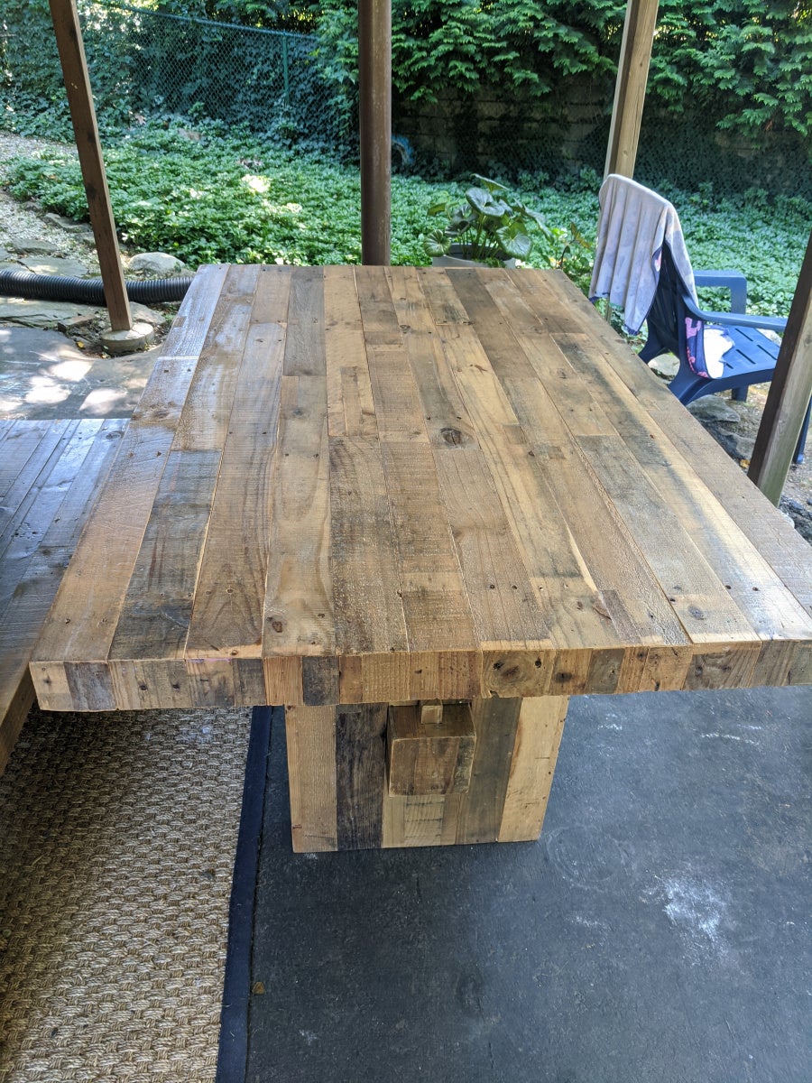 Weatherproof Indoor Finished Reclaimed Wood Table Woodworking Talk